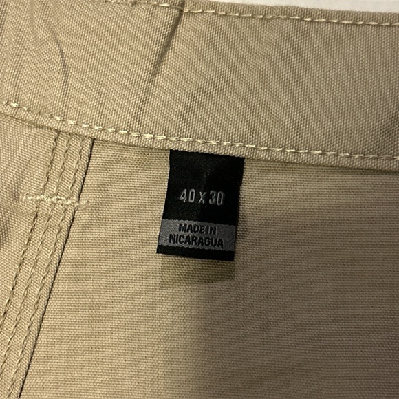 NWOT Carhartt Men’s 40x30 Loose Fit Canvas Utility Work Pant Tan B151-TAN - Picture 8 of 14